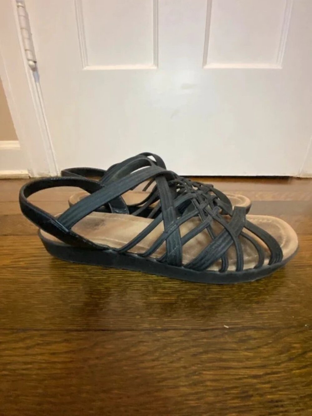Women’s black sandals size 9.5 east 5th